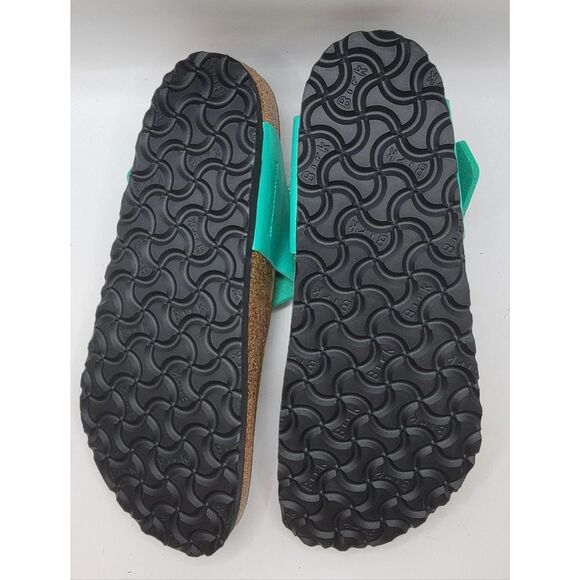 Birkenstock Gizeh Bs Birko-Flor Leather Sandals Graceful Emerald Color Sz 40 / 9 - Picture 6 of 7